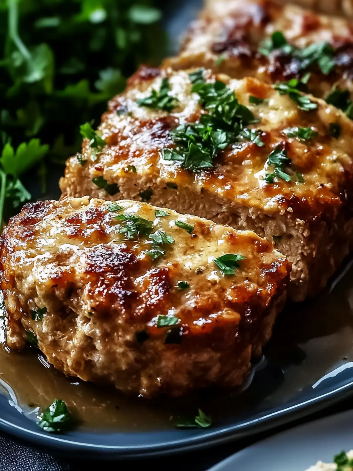 Melt-in-Your-Mouth Garlic and Parmesan Chicken Meatloaf Delight 4 Melt-in-your-mouth garlic and parmesan chicken meatloaf