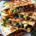 Savory Vegan Quesadillas with Black Beans and Avocado Bliss 8 Vegan Quesadillas with Black Beans and Avocado