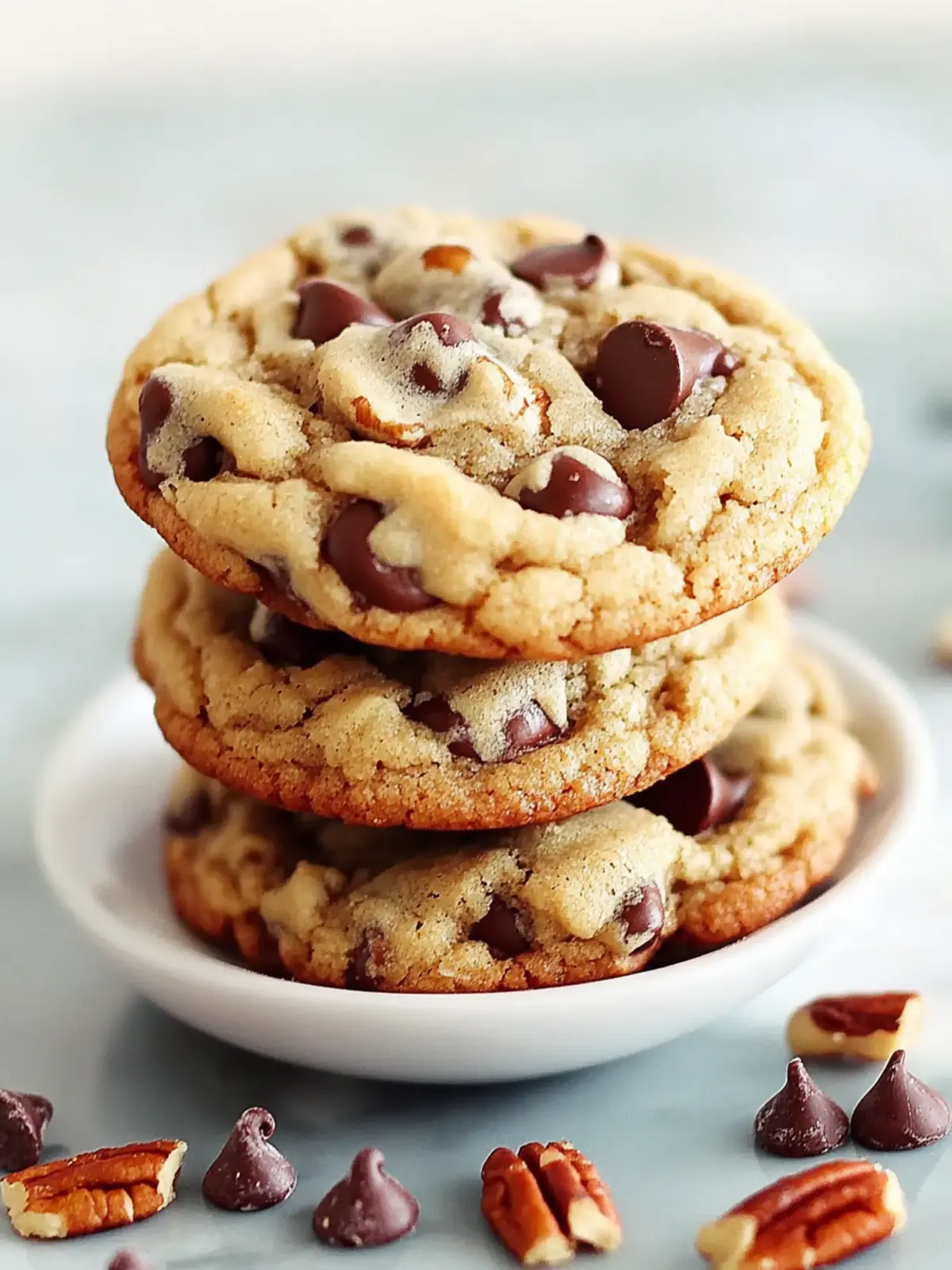 Chocolate Chip Pecan Cookies with Brown Butter Magic 3 Chocolate Chip Pecan Cookies with Brown Butter Twist