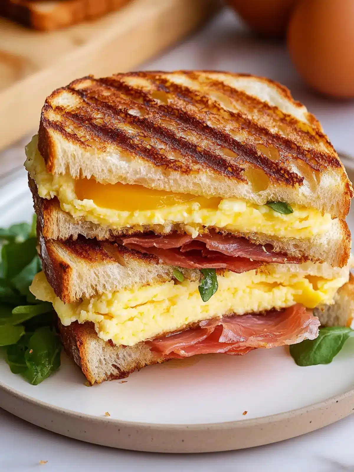 Irresistible Prosciutto Egg Panini for Quick Breakfast Bliss 2 Prosciutto Egg Panini