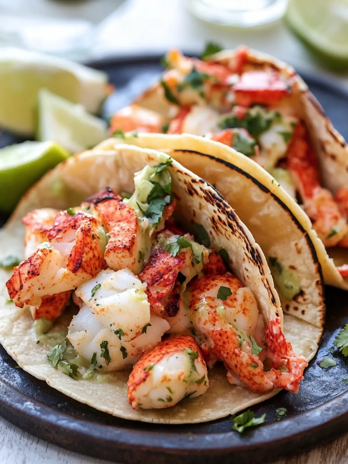 Union Cantina Lobster Tacos with Zesty Poblano Cream 2 Union Cantina Lobster Tacos