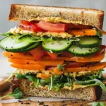 Revamp Your Lunch with a Fresh Veggie and Hummus Sandwich 4 Veggie and Hummus Sandwich