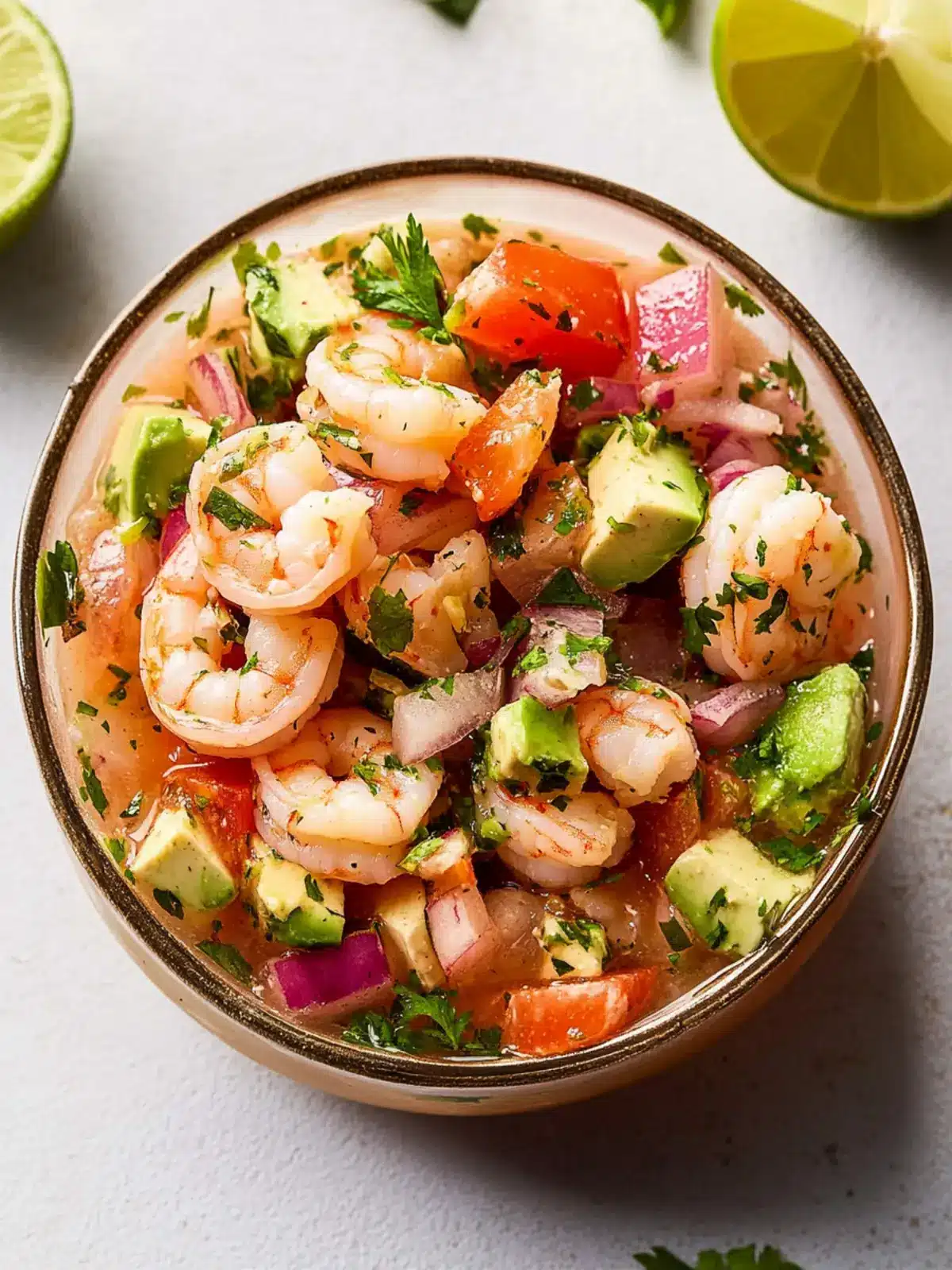 Zesty Shrimp Ceviche with Avocado for a Fresh Summer Bite 3 Shrimp Ceviche