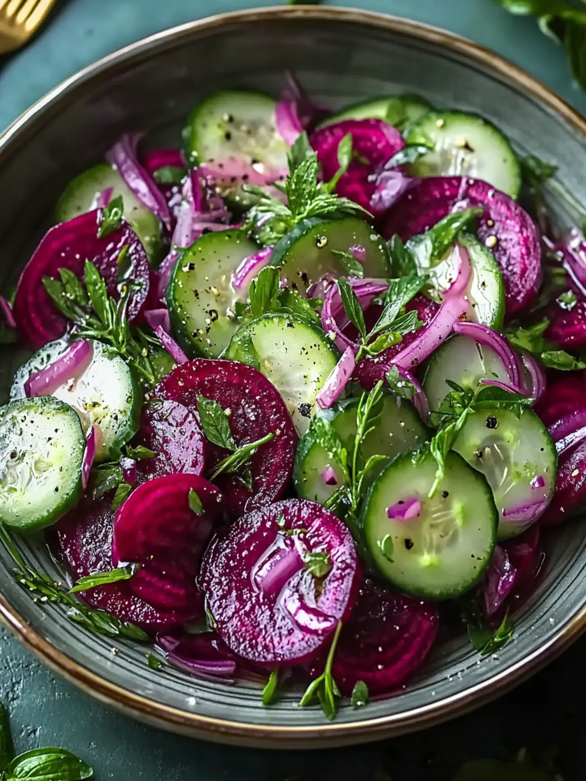 Revitalize Your Plate with Garden Fresh Cucumber and Beetroot Salad 3 Garden Fresh Cucumber and Beetroot Salad with Herbs