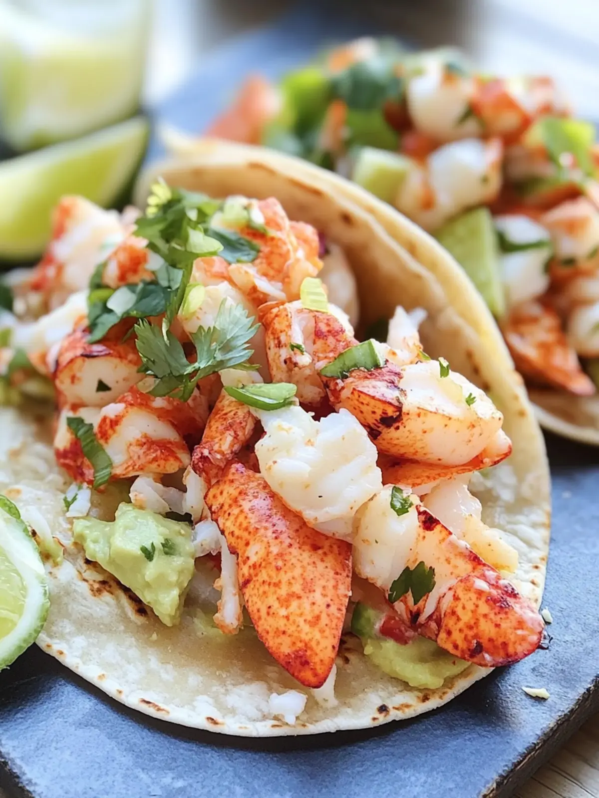 Union Cantina Lobster Tacos with Zesty Poblano Cream 4 Union Cantina Lobster Tacos