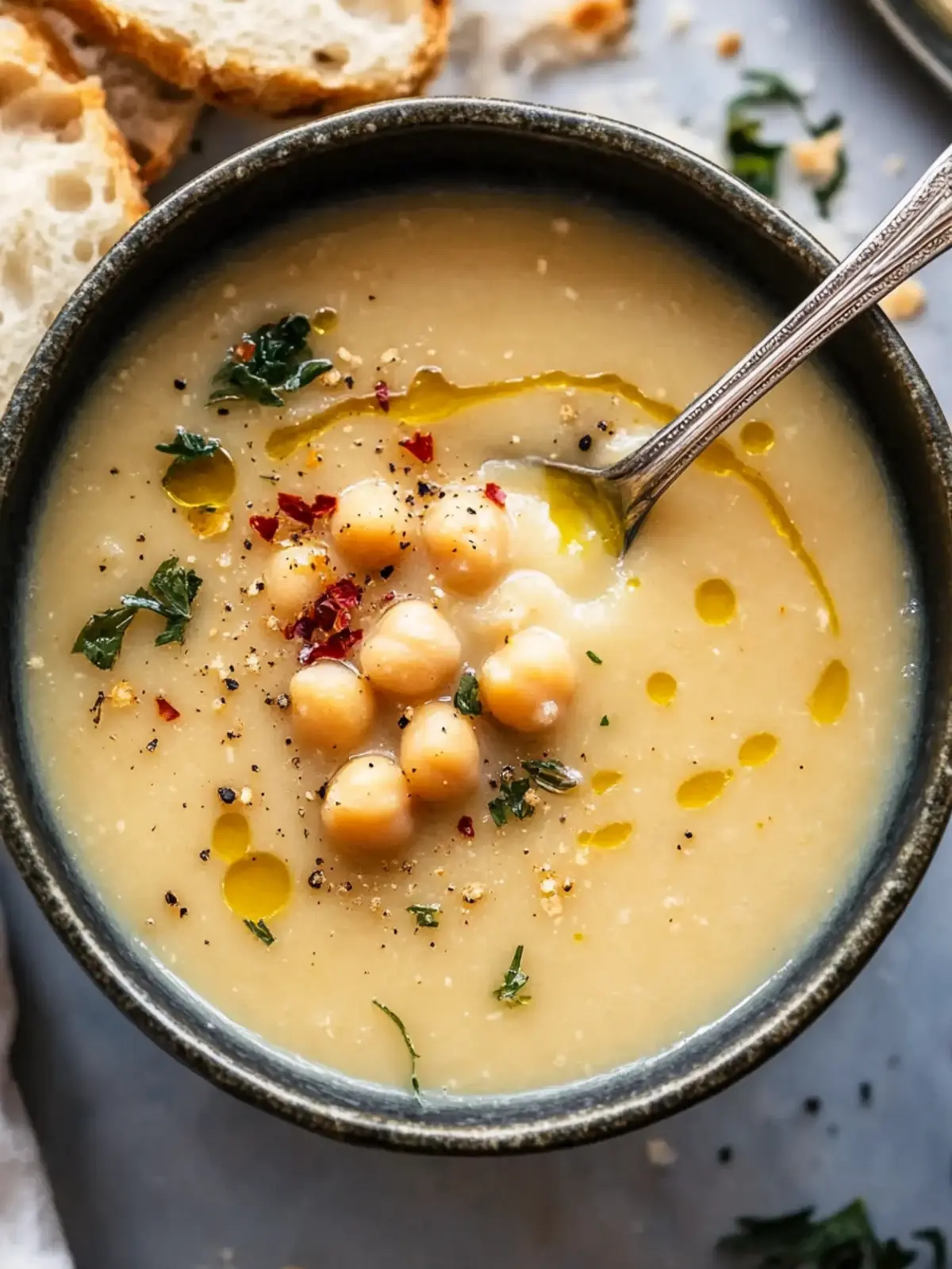 Vegan Garlic Chickpea Soup Recipe for Cozy Comfort Days 3 Vegan Garlic Chickpea Soup Recipe