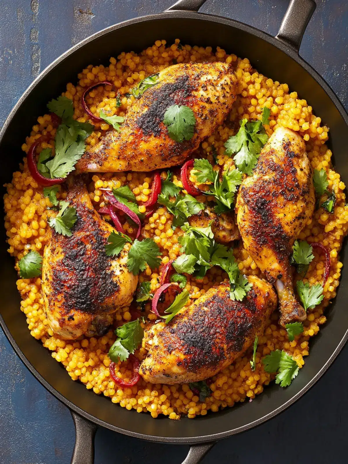 Moroccan-Spiced Skillet Chicken and Couscous for Cozy Nights 3 Moroccan-Spiced Skillet Chicken and Couscous