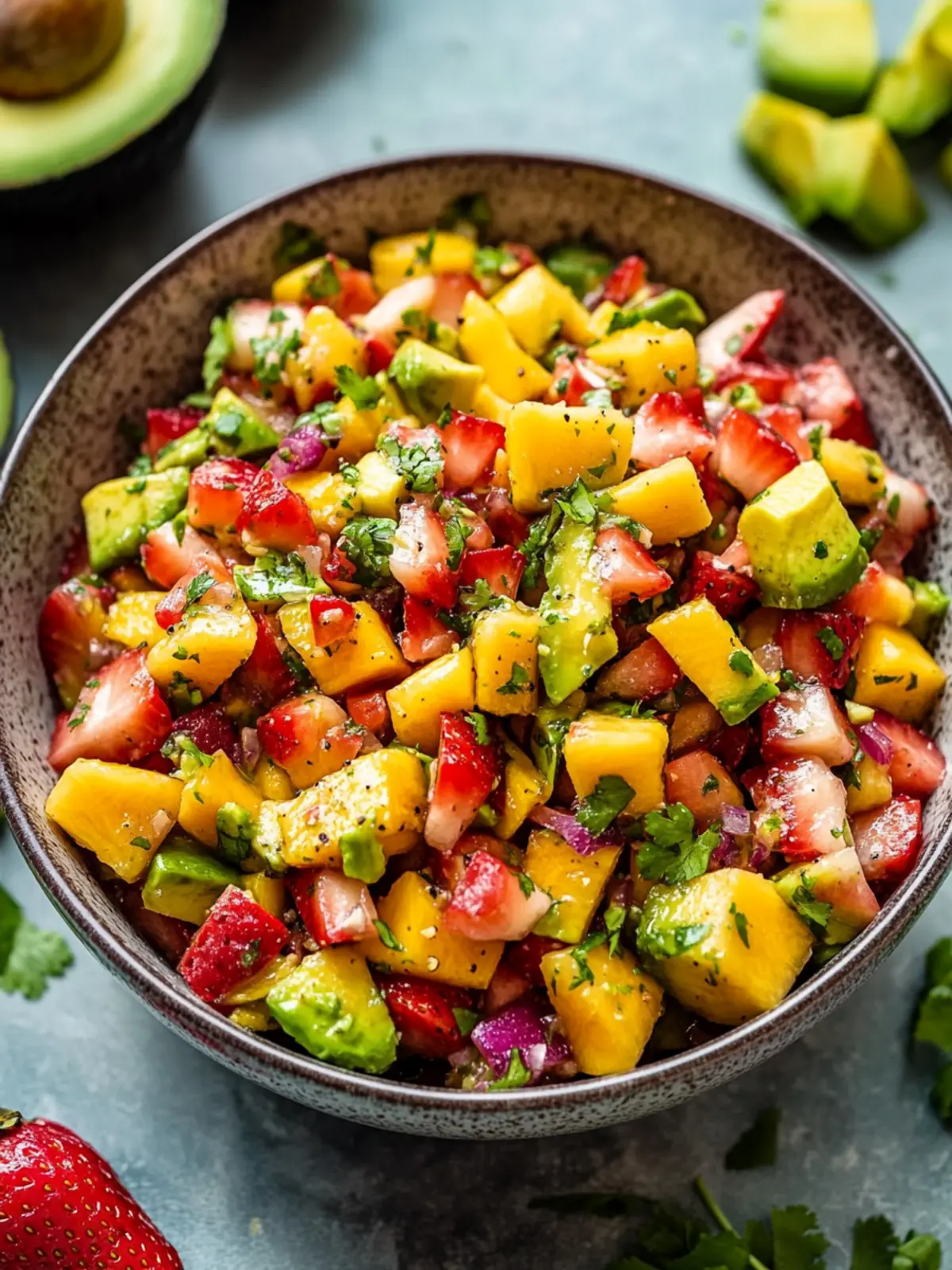 Avocado Strawberry Mango Salsa Recipe for a Refreshing Summer 5 Avocado Strawberry Mango Salsa Recipe for Summer!