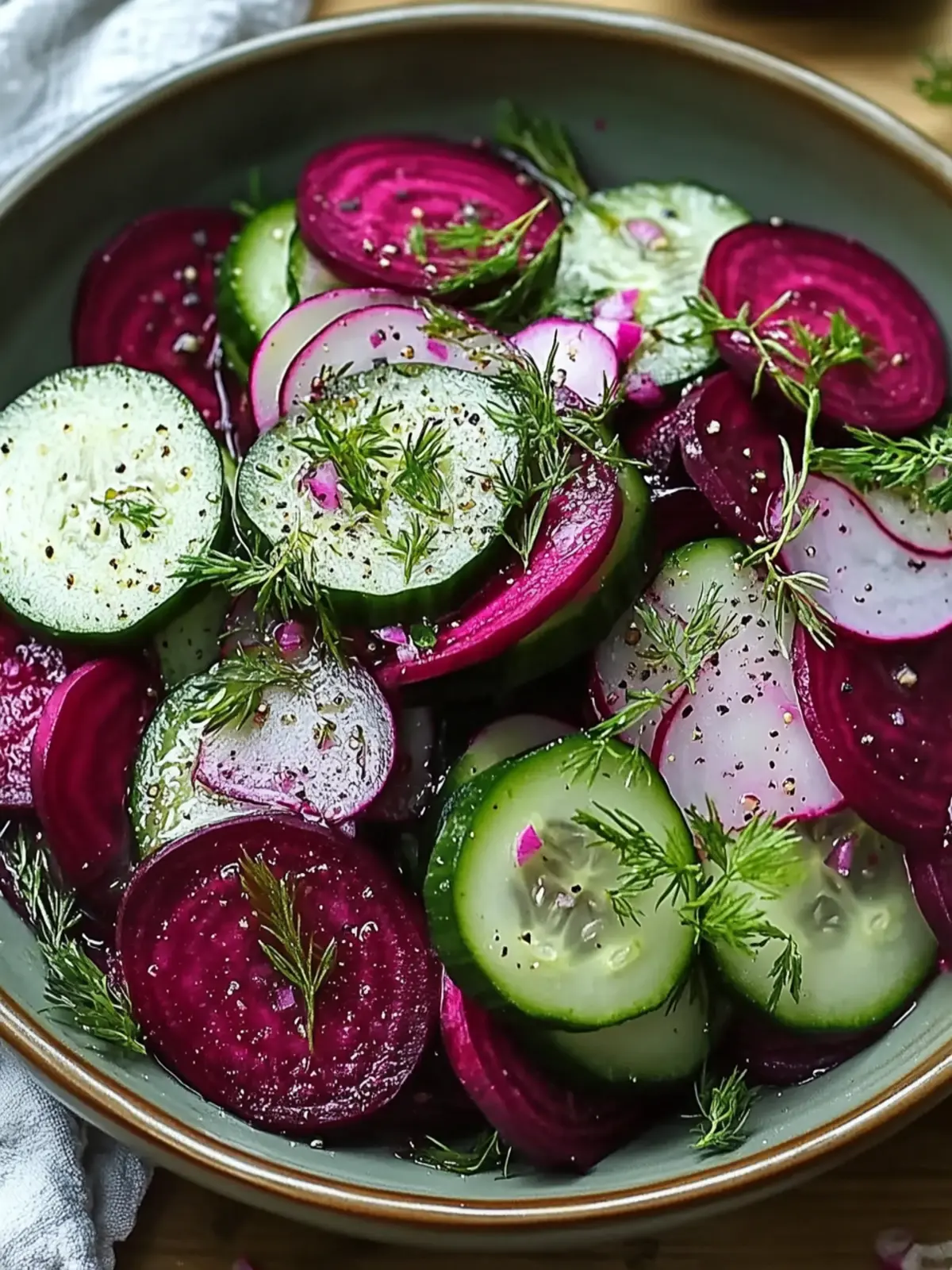 Revitalize Your Plate with Garden Fresh Cucumber and Beetroot Salad 4 Garden Fresh Cucumber and Beetroot Salad with Herbs