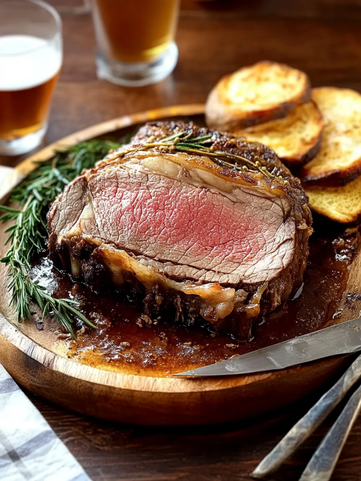 Beer Basted Rib Eye Roast for a Festive Feast at Home 2 Beer Basted Rib Eye Roast