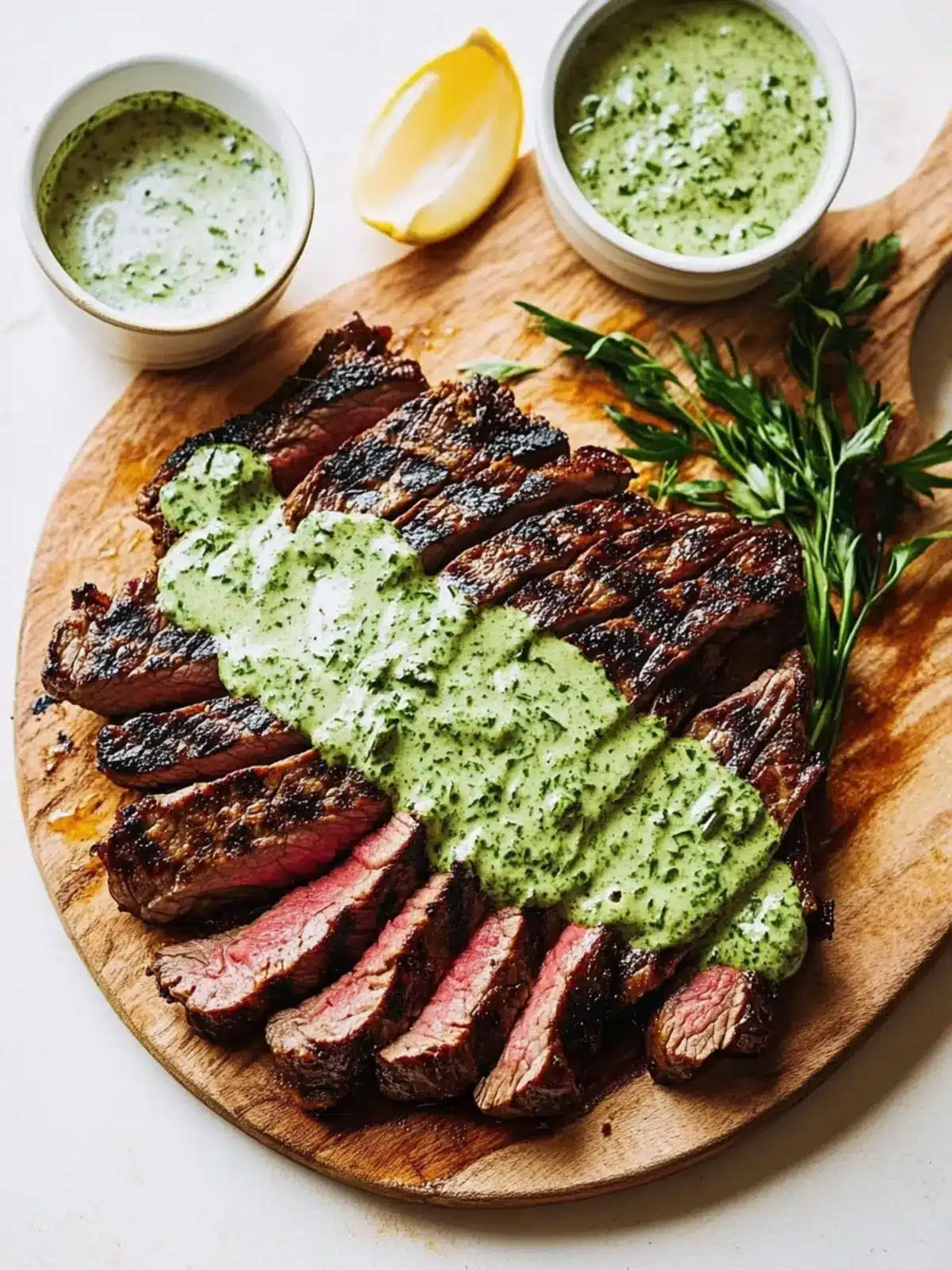 Flavorful Grilled Flat Iron Steak with Creamy Peruvian Green Sauce 3 Grilled Flat Iron Steak with Creamy Peruvian Green Sauce- Father's day dinner special