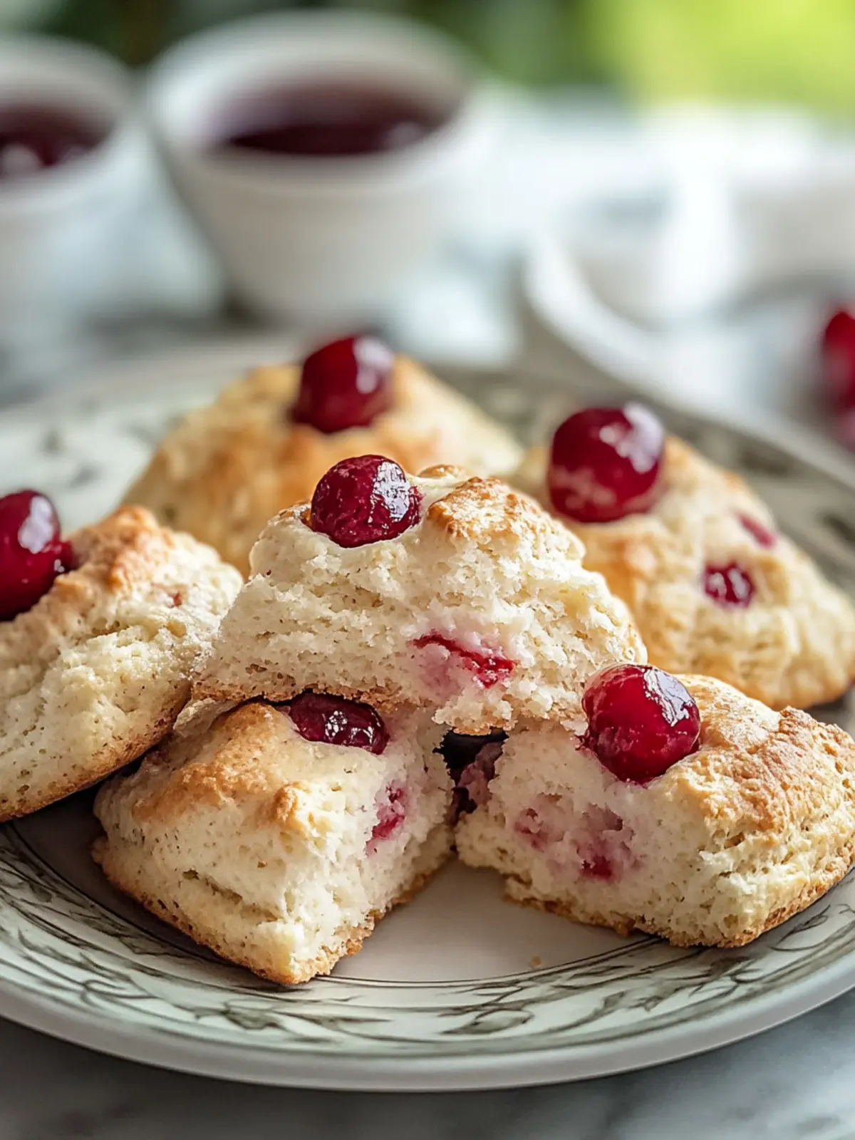 Quick & Flaky Cherry Scones for Cozy Mornings Anytime 4 Cherry Scones