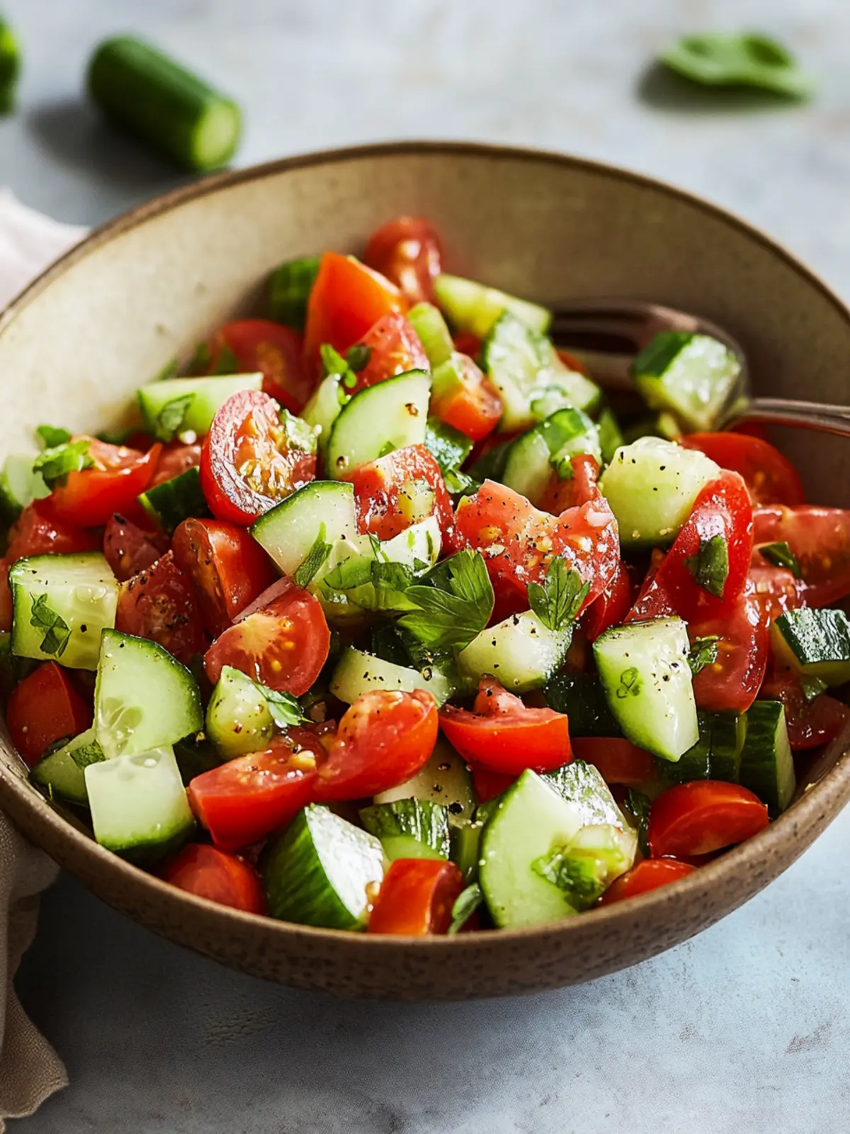 Refresh Your Summer with Tomato and Cucumber Salad Delight 5 Tomato and cucumber salad