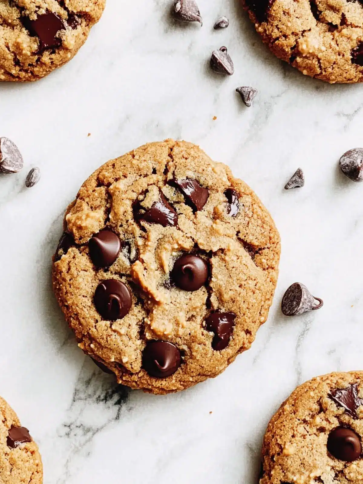 Vegan Chocolate Chip Cookies with a Surprise Caramel Twist 2 Vegan Chocolate Chip Cookies