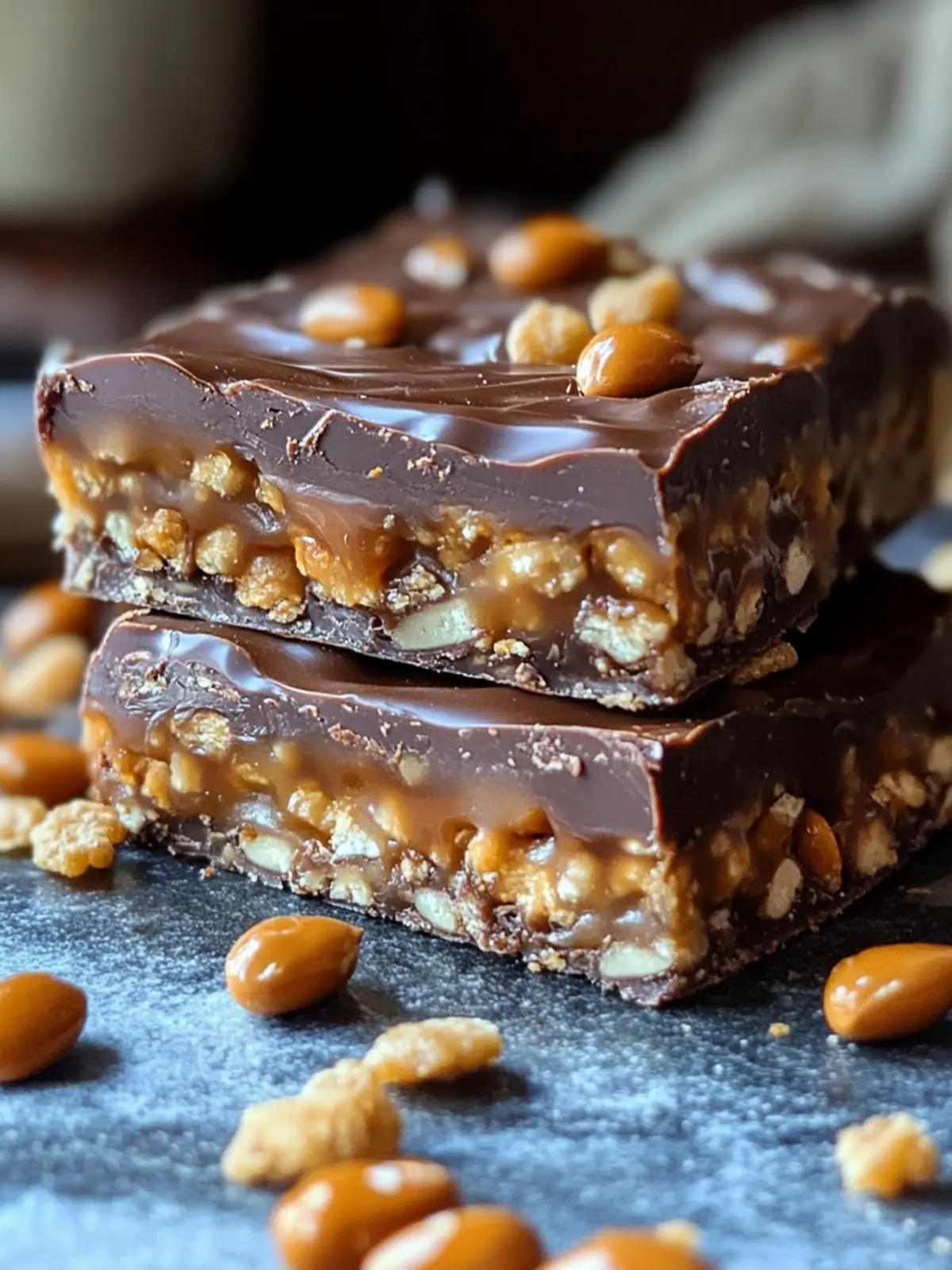 Decadent No Bake Crispy Snickers Bars You Can’t Resist 2 No Bake Crispy Snickers Bars