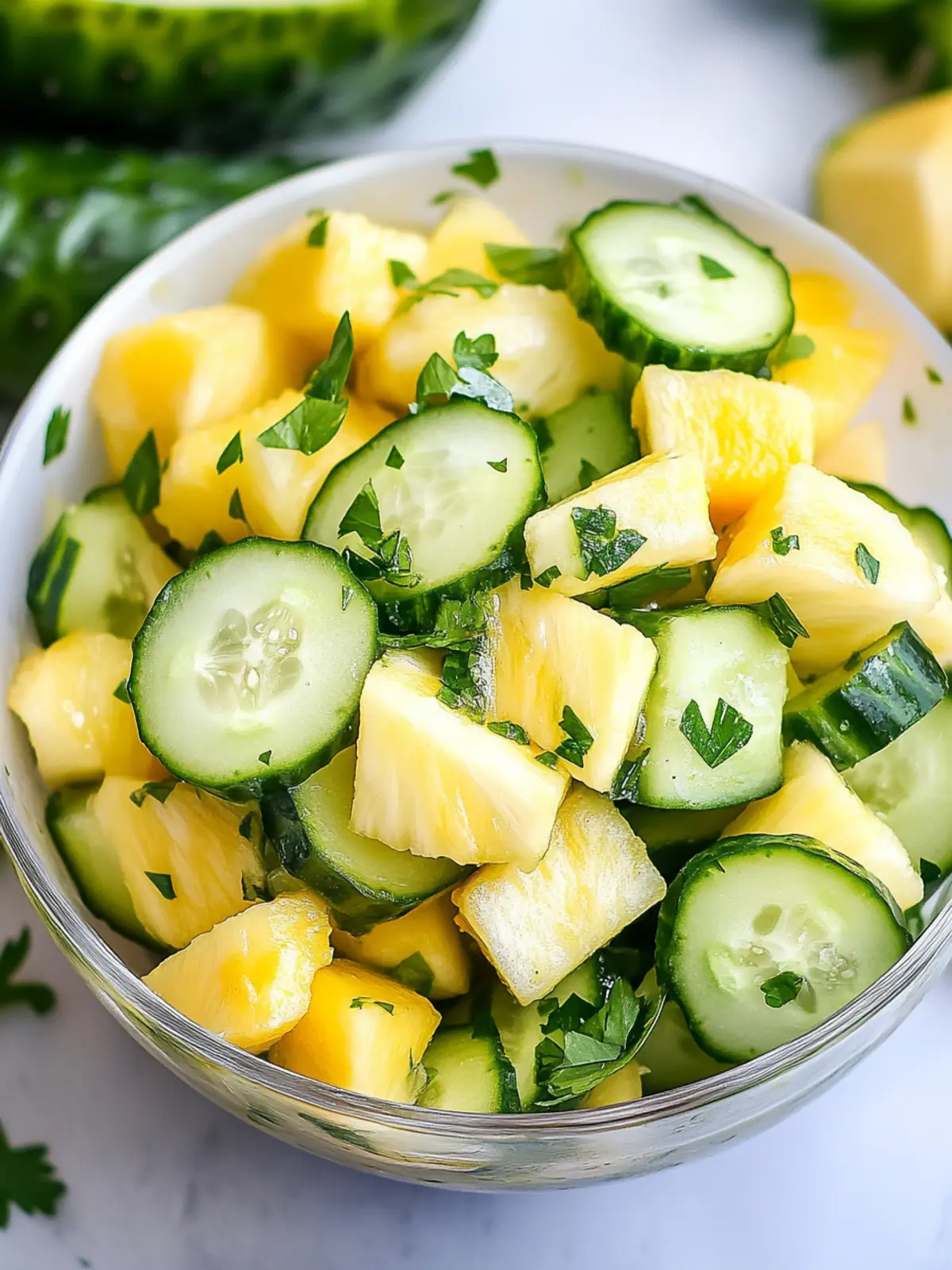 Pineapple Cucumber Salad: Refresh Your Summer with This Detox Delight 2 Pineapple Cucumber Salad