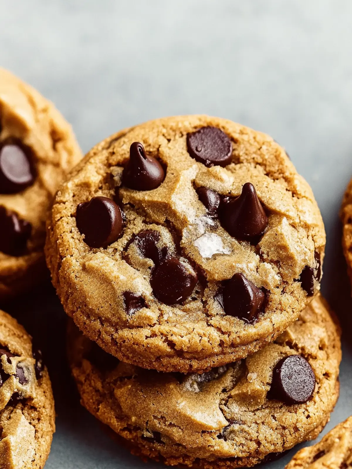 Vegan Chocolate Chip Cookies with a Surprise Caramel Twist 4 Vegan Chocolate Chip Cookies