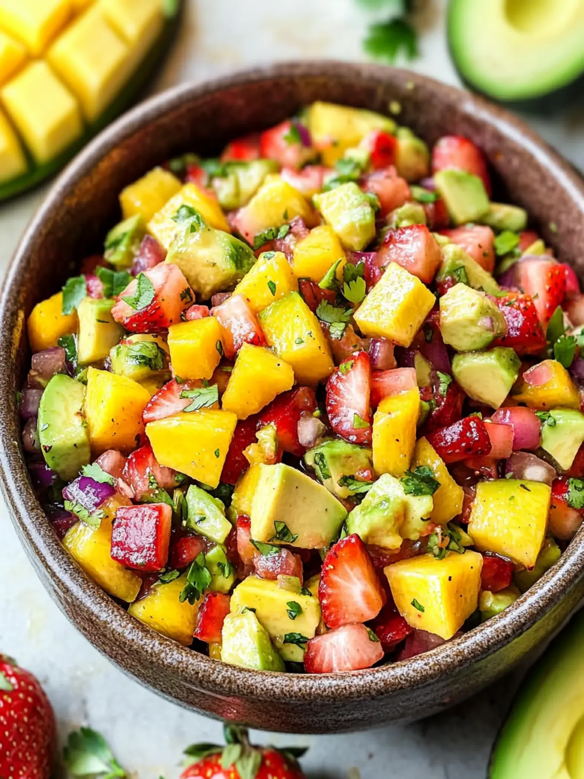 Avocado Strawberry Mango Salsa Recipe for a Refreshing Summer 4 Avocado Strawberry Mango Salsa Recipe for Summer!