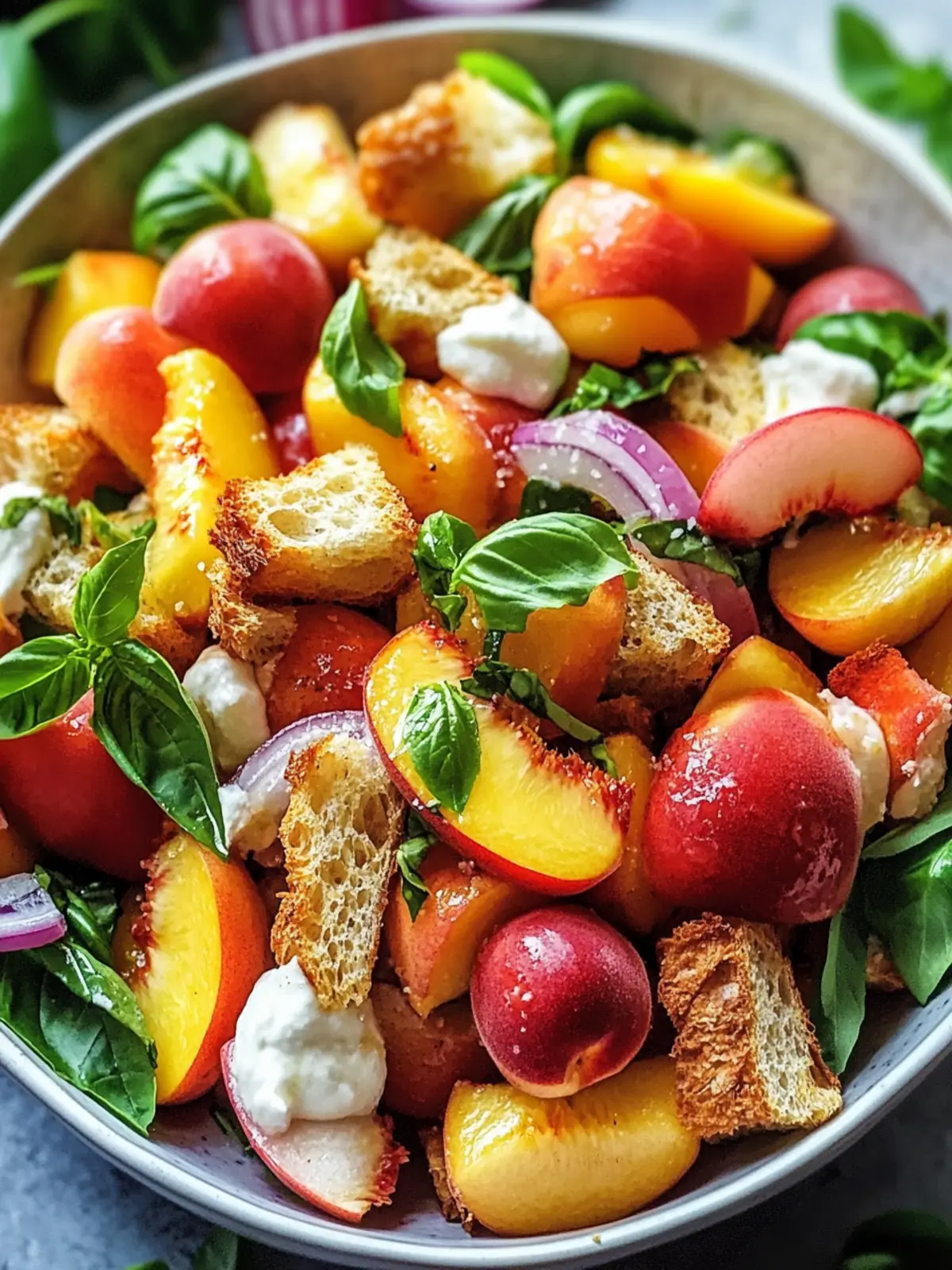 Peach Panzanella Salad Summer Freshness You’ll Crave 2 Peach Panzanella Salad Summer