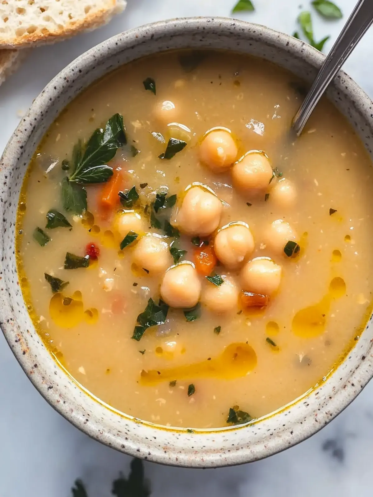 Vegan Garlic Chickpea Soup Recipe for Cozy Comfort Days 2 Vegan Garlic Chickpea Soup Recipe