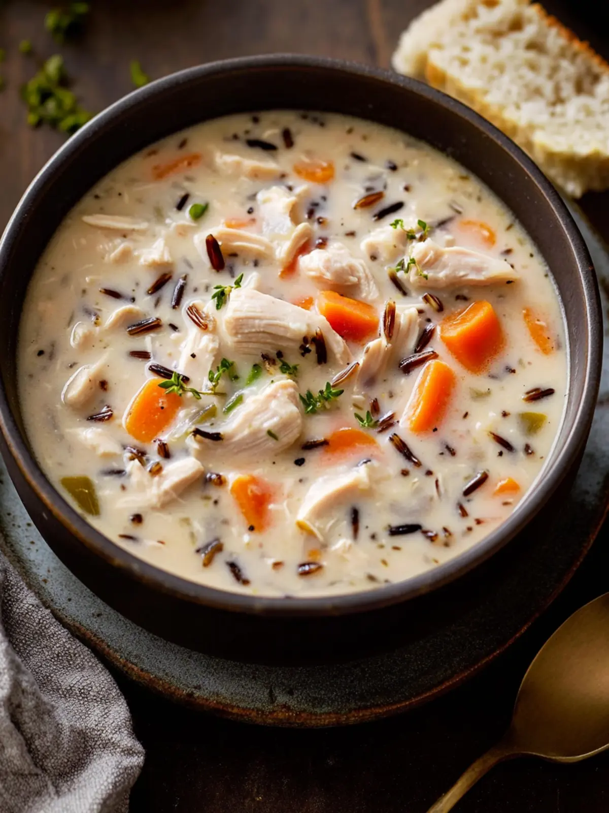 Creamy Chicken and Wild Rice Soup for Cozy Nights In 2 Creamy Chicken and Wild Rice Soup