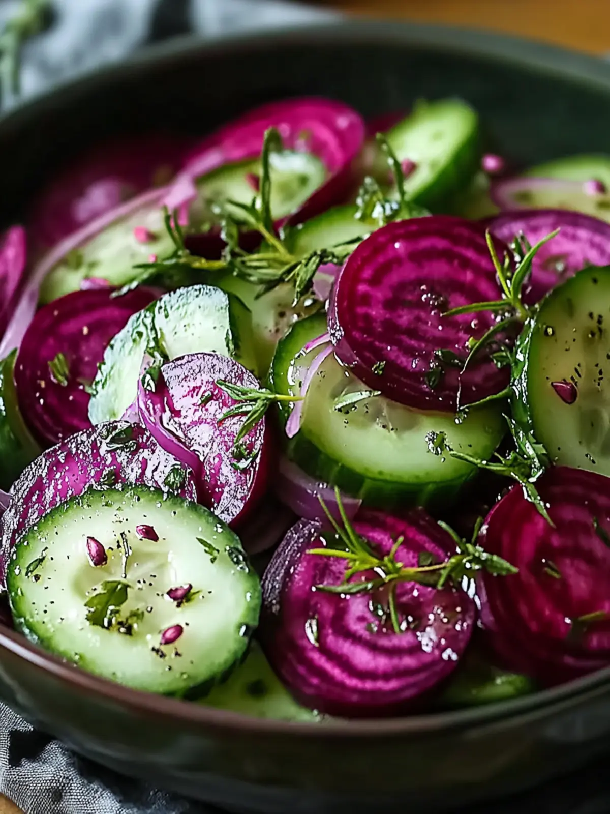 Revitalize Your Plate with Garden Fresh Cucumber and Beetroot Salad 2 Garden Fresh Cucumber and Beetroot Salad with Herbs