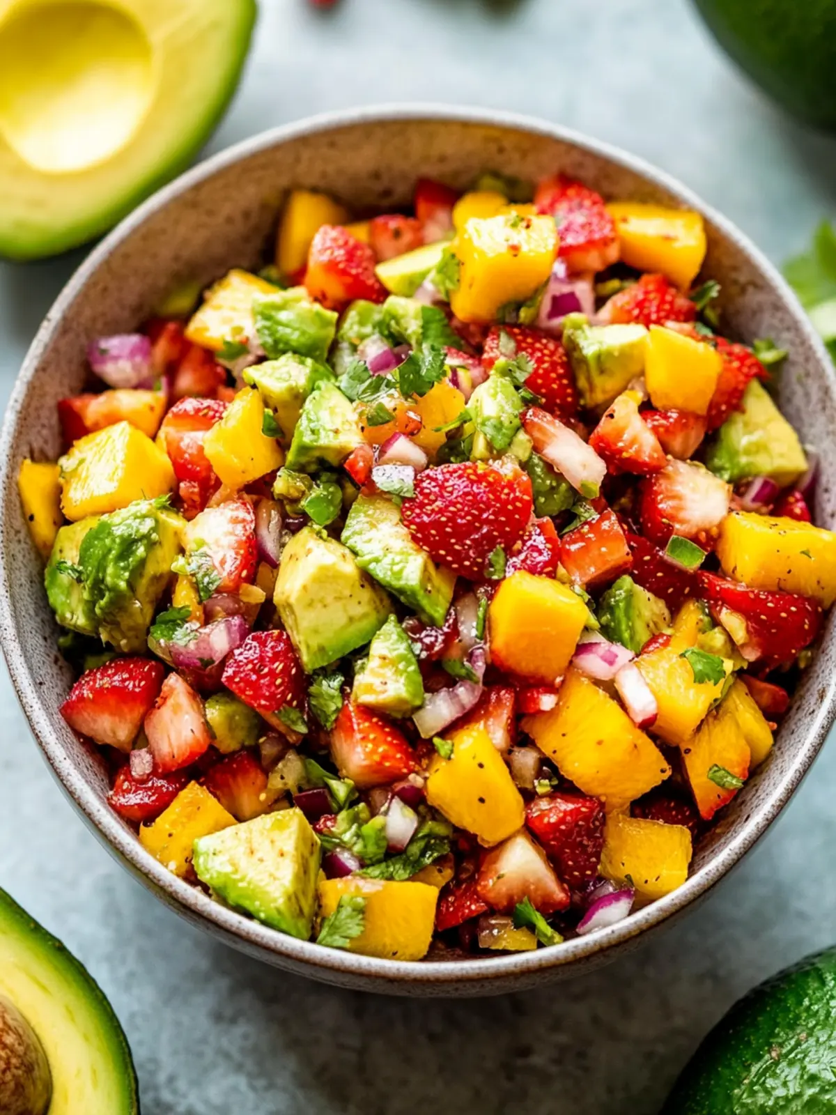 Avocado Strawberry Mango Salsa Recipe for a Refreshing Summer 3 Avocado Strawberry Mango Salsa Recipe for Summer!
