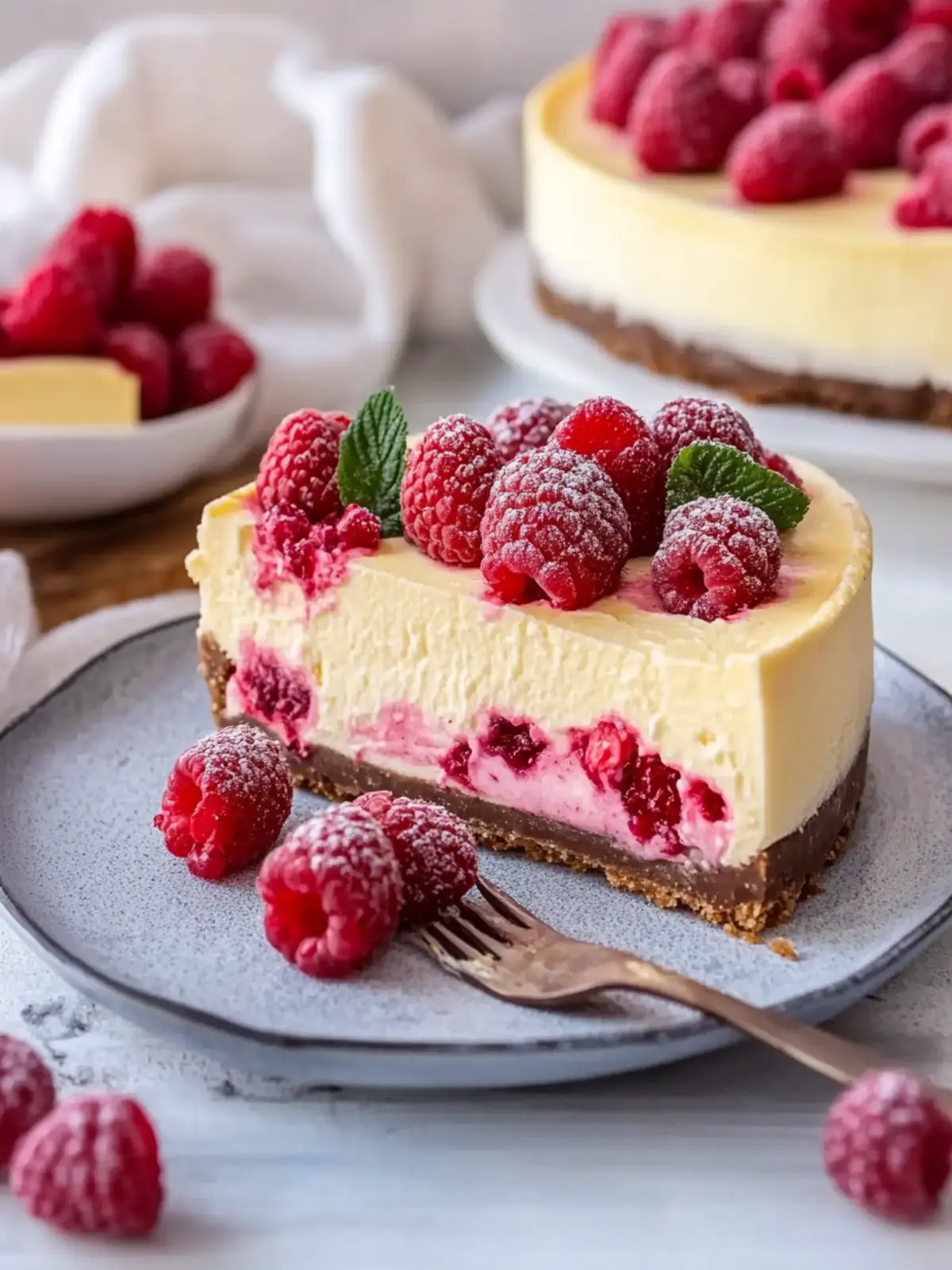 Irresistible White Chocolate Raspberry Cheesecake Recipe Delight 3 White Chocolate Raspberry Cheesecake