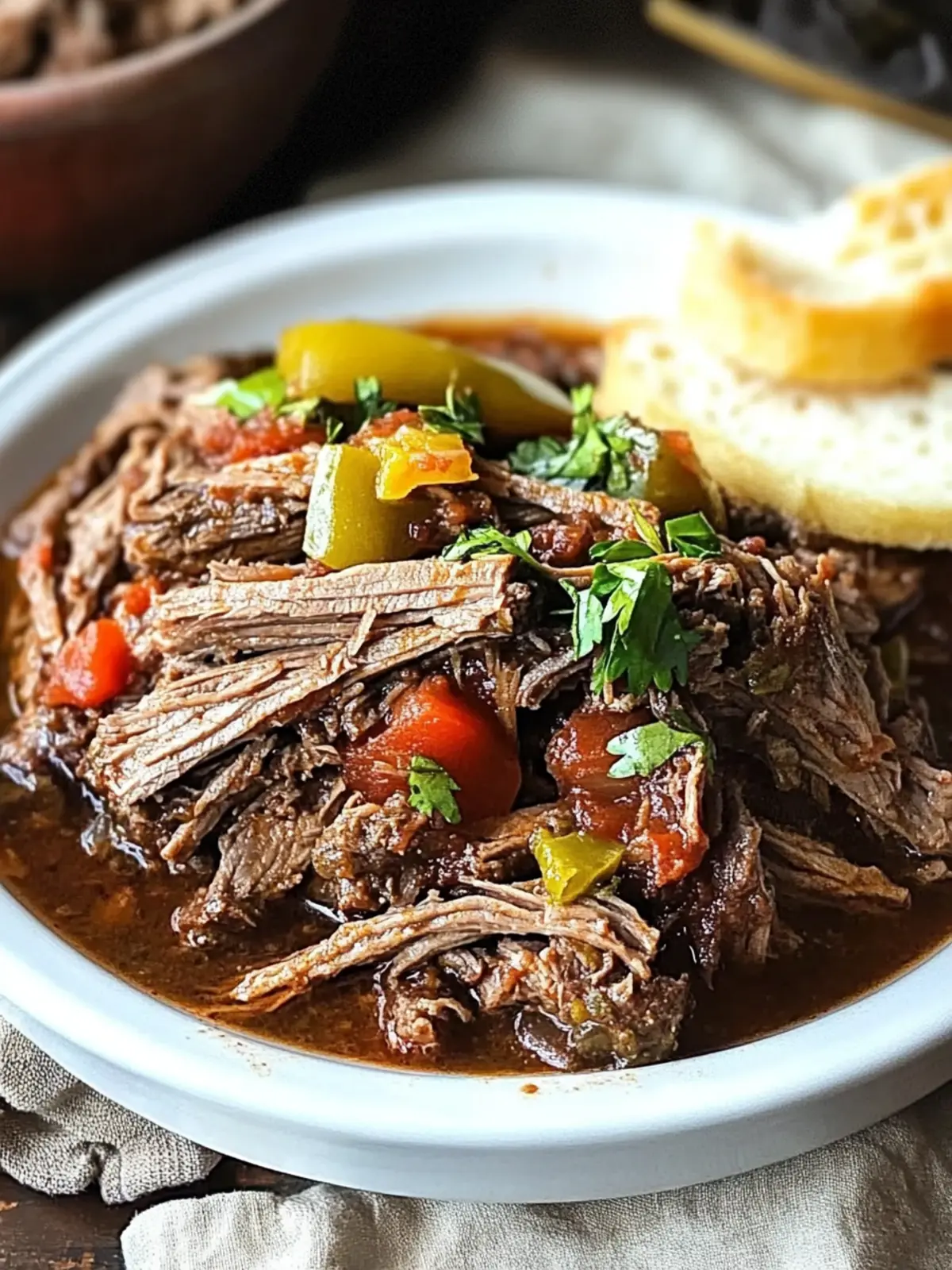 Hearty Crockpot Italian Beef for Cozy Family Dinners 3 Crockpot Italian Beef
