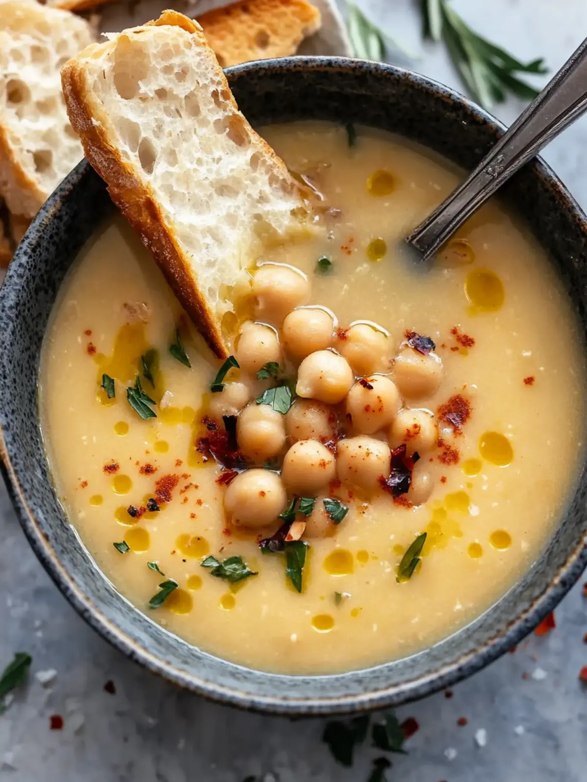 Vegan Garlic Chickpea Soup Recipe for Cozy Comfort Days 5 Vegan Garlic Chickpea Soup Recipe