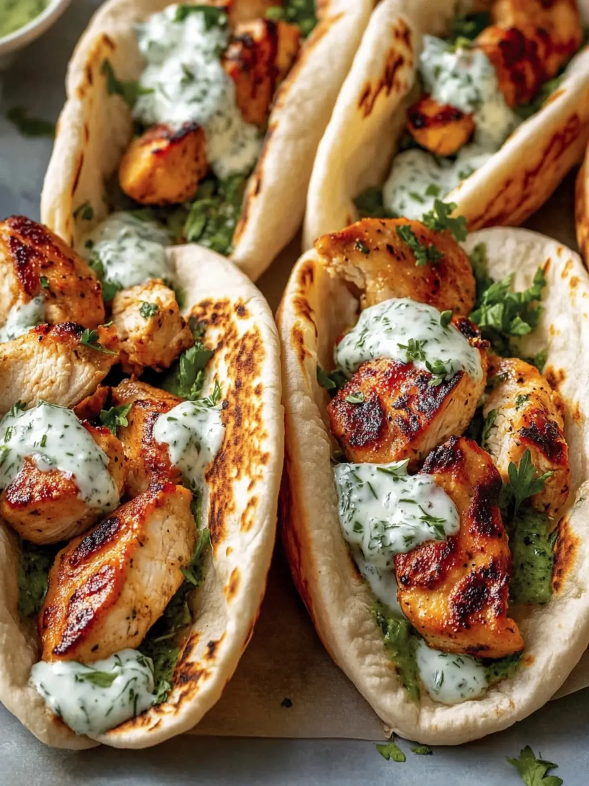 Weeknight Delight: Sheet Pan Chicken Pitas with Herby Ranch 2 Sheet Pan Chicken Pitas with Herby Ranch