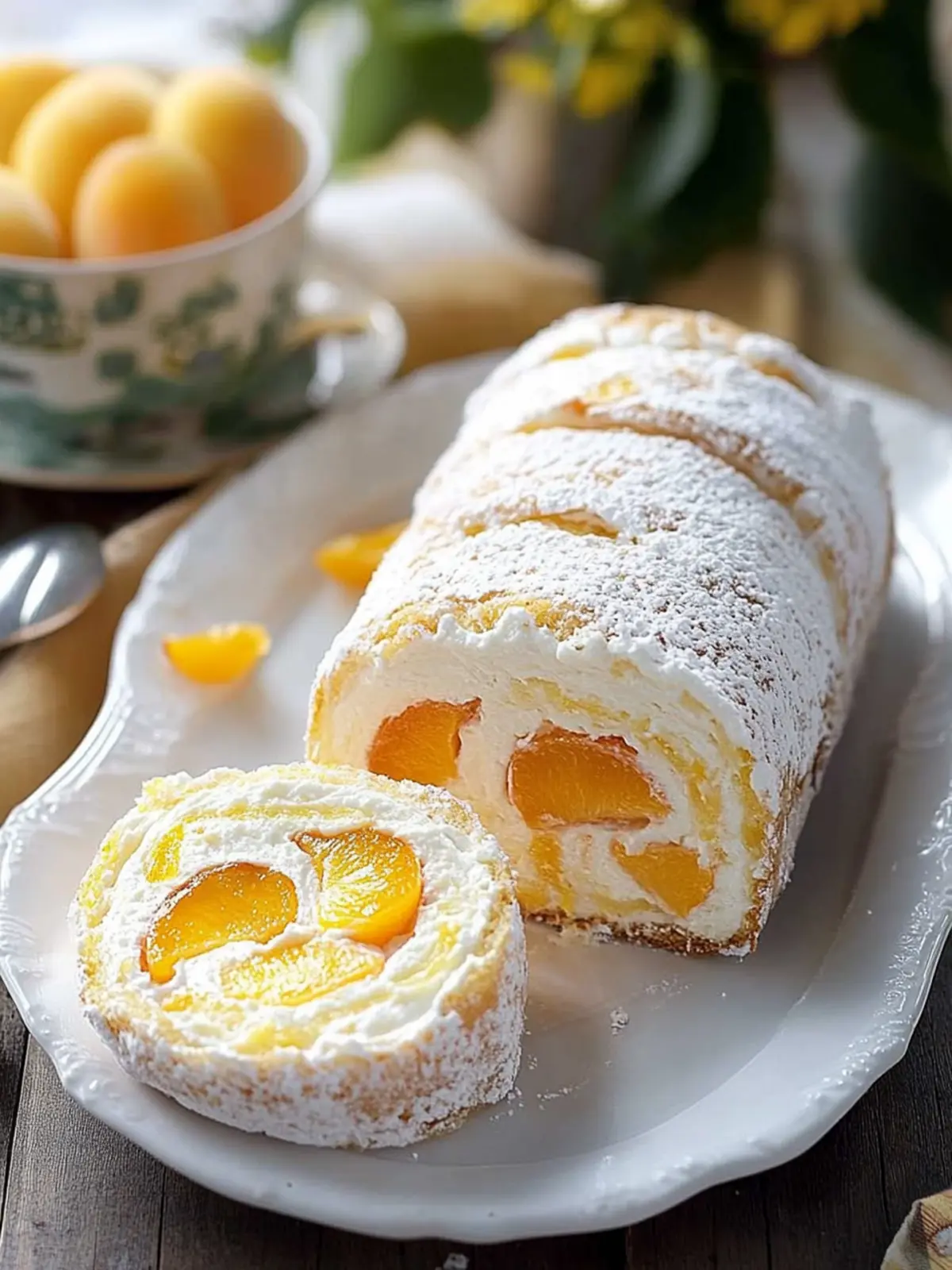 Peaches & Cream Jelly Roll: Your Summer Showstopper Dessert 4 Peaches & Cream Jelly Roll