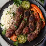 Savory Cevapcici with Rice: A Flavorful Balkan Delight 3 Cevapcici with rice