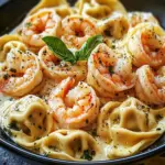 Creamy Shrimp Tortellini with Garlic Sauce for Busy Nights 7 Shrimp Tortellini with Garlic Sauce