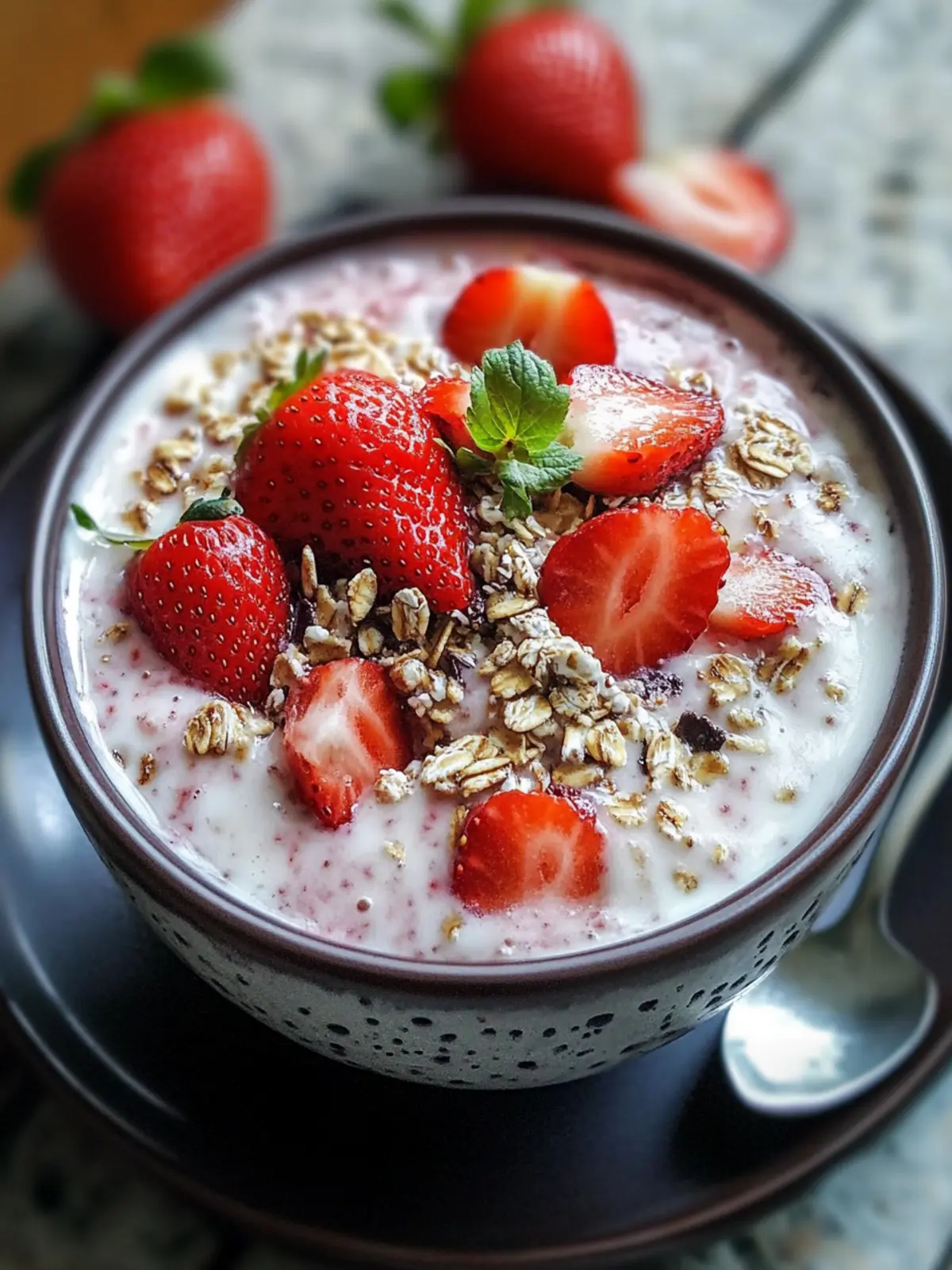 Delicious Strawberry Overnight Oats for a Bright Morning Boost 3 Strawberry Overnight Oats