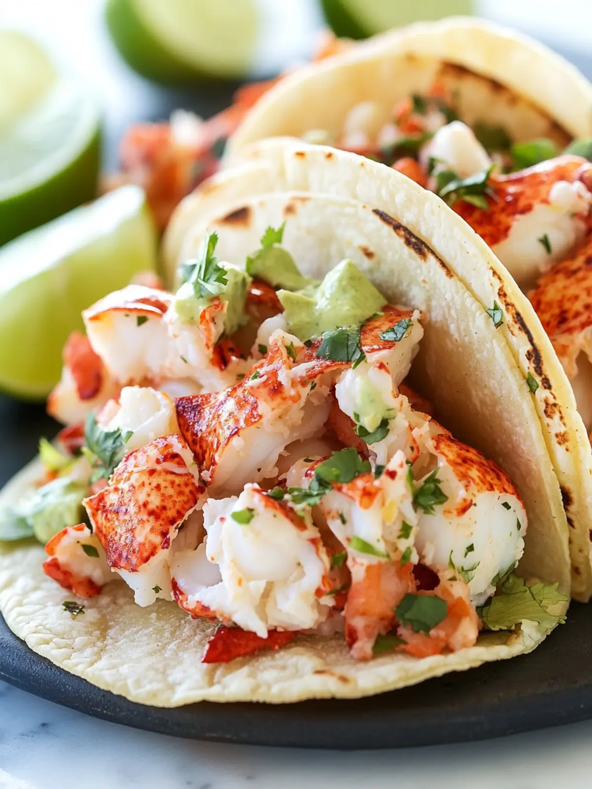 Union Cantina Lobster Tacos with Zesty Poblano Cream 3 Union Cantina Lobster Tacos