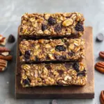 Chewy Granola Bars with Pecans, Raisins, and Chocolate Bliss 7 Chewy Granola Bars With Pecans, Raisins, and Chocolate Chips