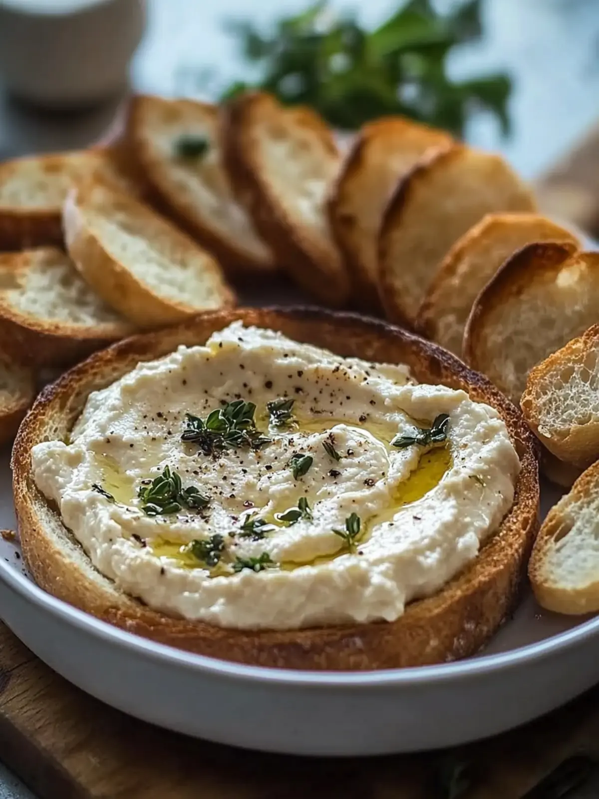 Irresistible Warm Boursin Dip with Crispy Crostini Delight 3 Warm Boursin Dip with Crostini
