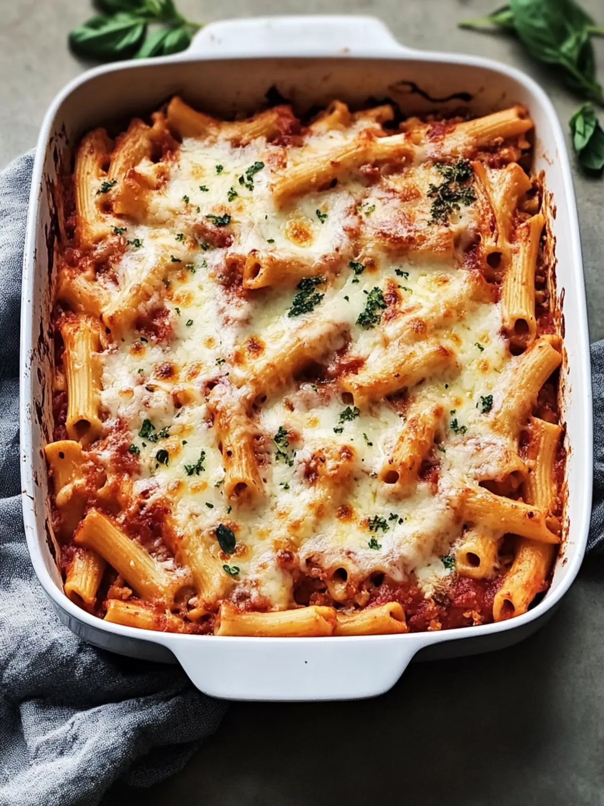 Baked Mostaccioli: A Cozy Comfort Food for Busy Nights 4 Baked Mostaccioli