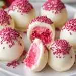 Strawberry Velvet Cheesecake Truffle Bites for Easy Celebrations 44 Strawberry Velvet Cheesecake Truffle Bites