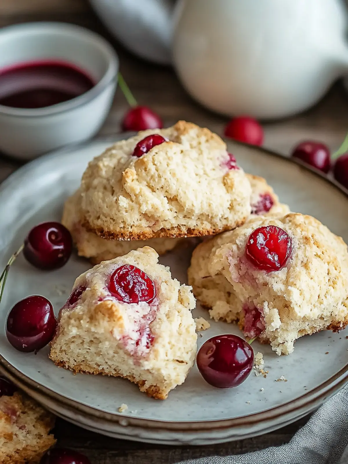 Quick & Flaky Cherry Scones for Cozy Mornings Anytime 3 Cherry Scones