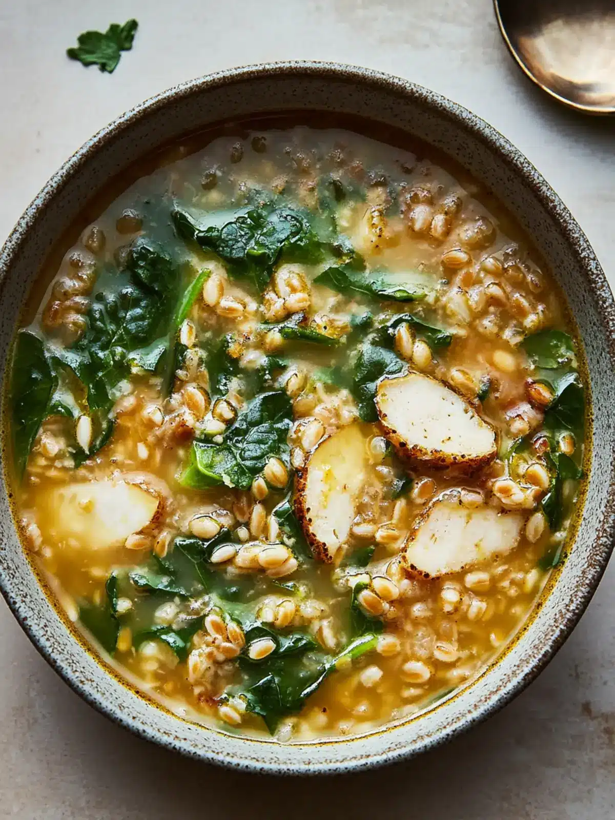 Cozy Up with Nutty Farro and Escarole Soup Delight 2 Farro and Escarole Soup