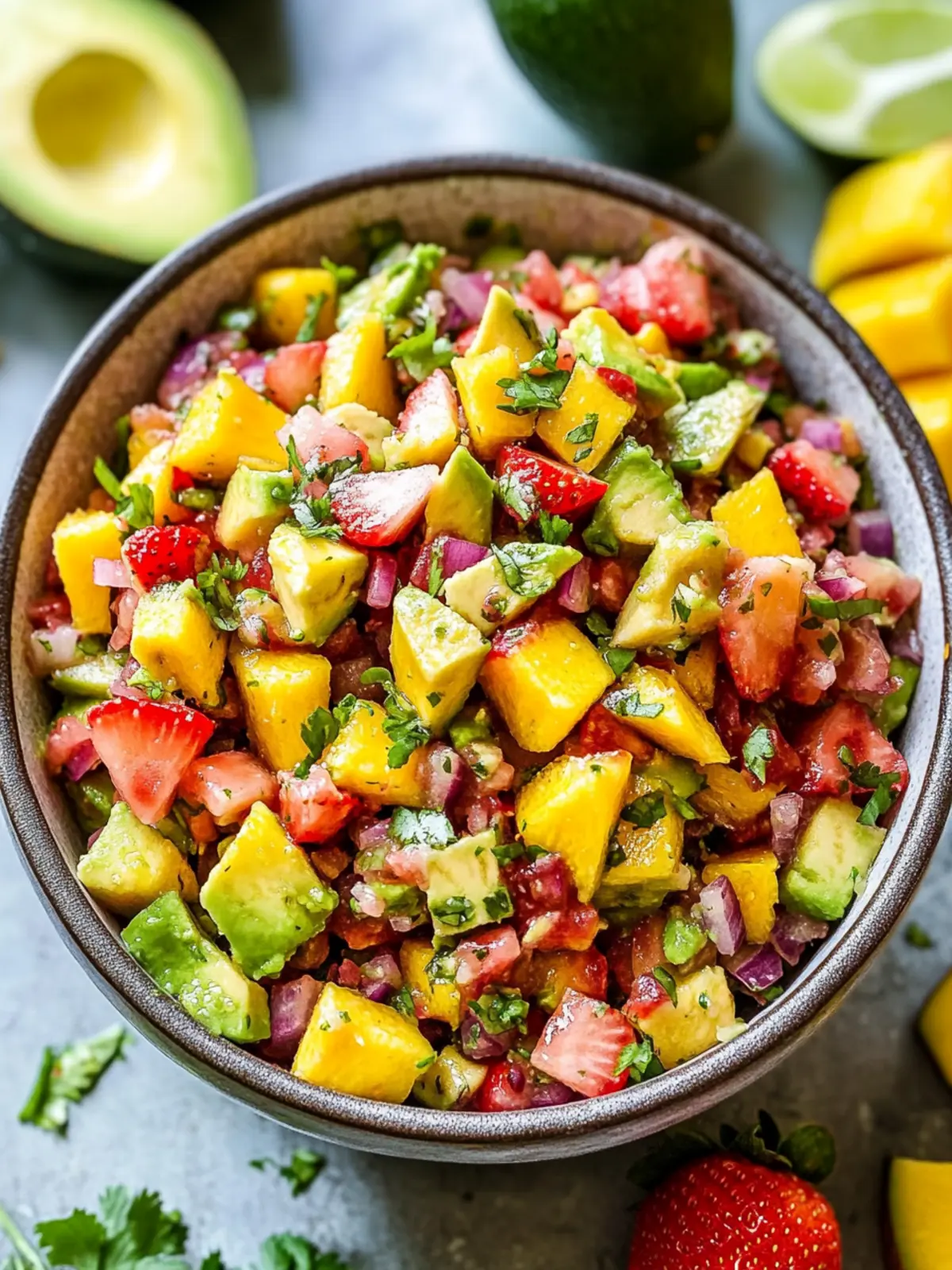Avocado Strawberry Mango Salsa Recipe for a Refreshing Summer 2 Avocado Strawberry Mango Salsa Recipe for Summer!