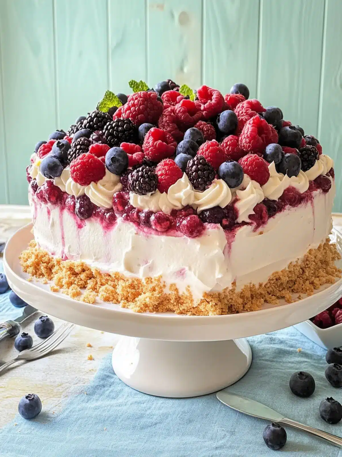 Cool Down with Summer Berry Dirt Cake: Easy No-Bake Bliss 3 Summer Berry Dirt Cake