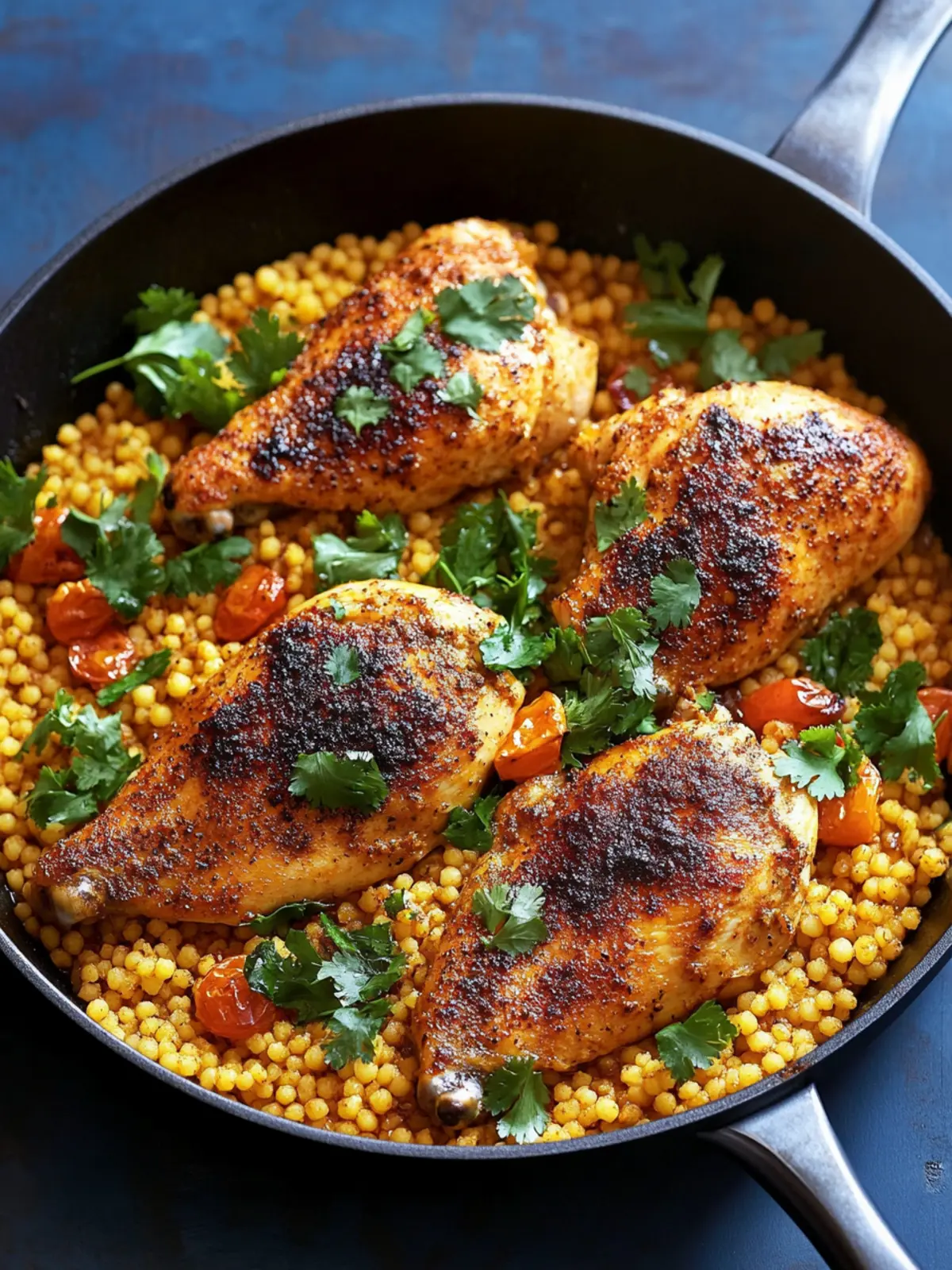 Moroccan-Spiced Skillet Chicken and Couscous for Cozy Nights 5 Moroccan-Spiced Skillet Chicken and Couscous