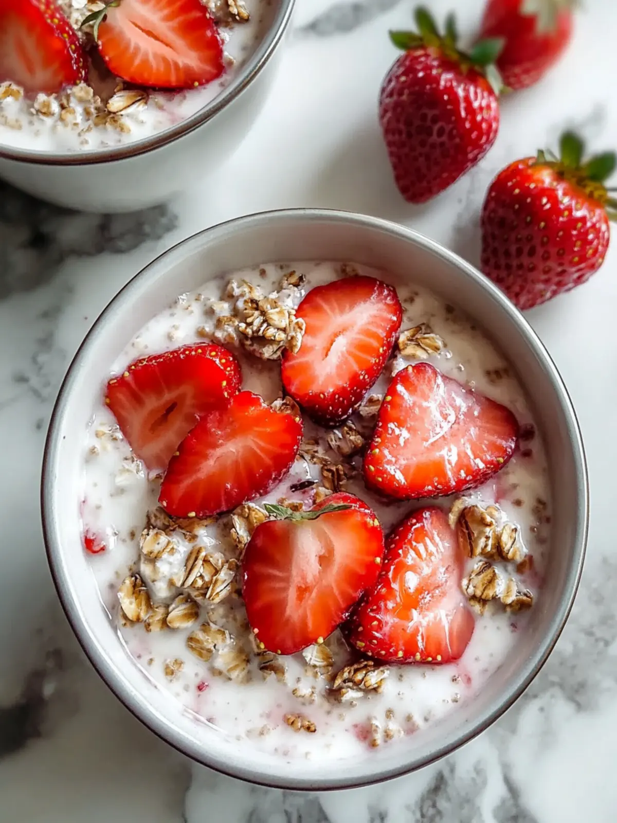 Delicious Strawberry Overnight Oats for a Bright Morning Boost 2 Strawberry Overnight Oats