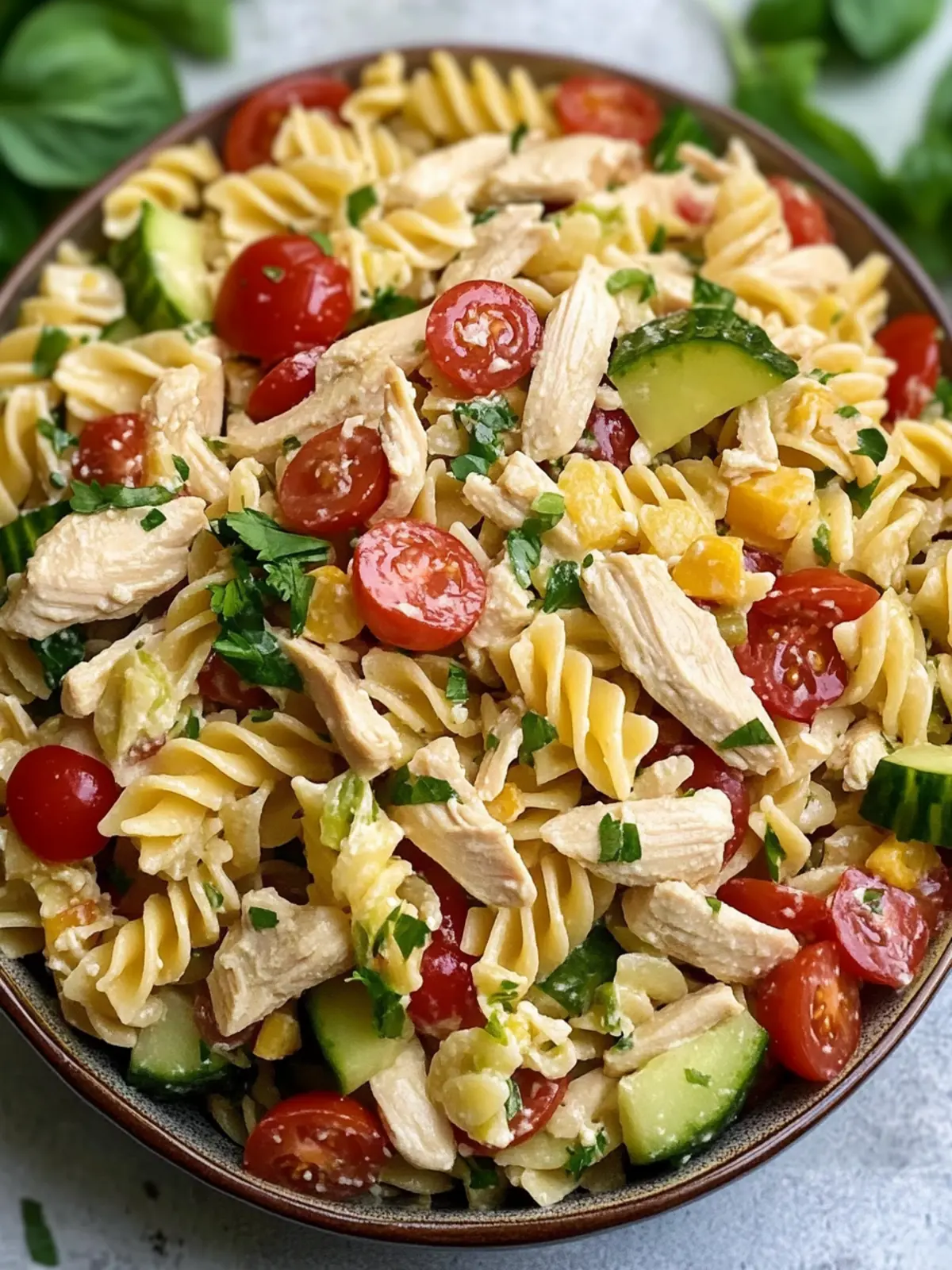 Delicious Summery Chicken Pasta Salad for Easy Summer Meals 4 Summery Chicken Pasta Salad