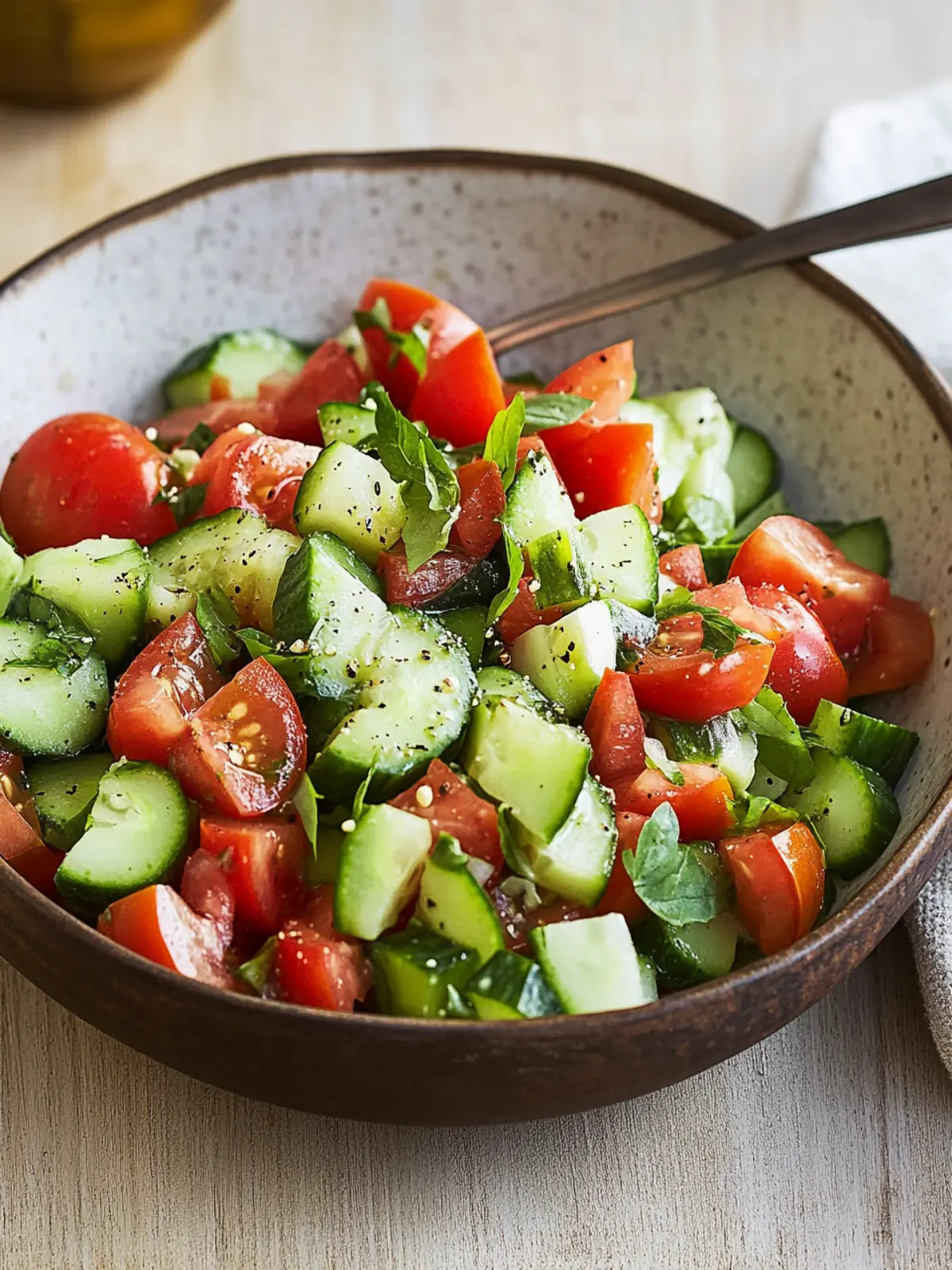 Refresh Your Summer with Tomato and Cucumber Salad Delight 2 Tomato and cucumber salad