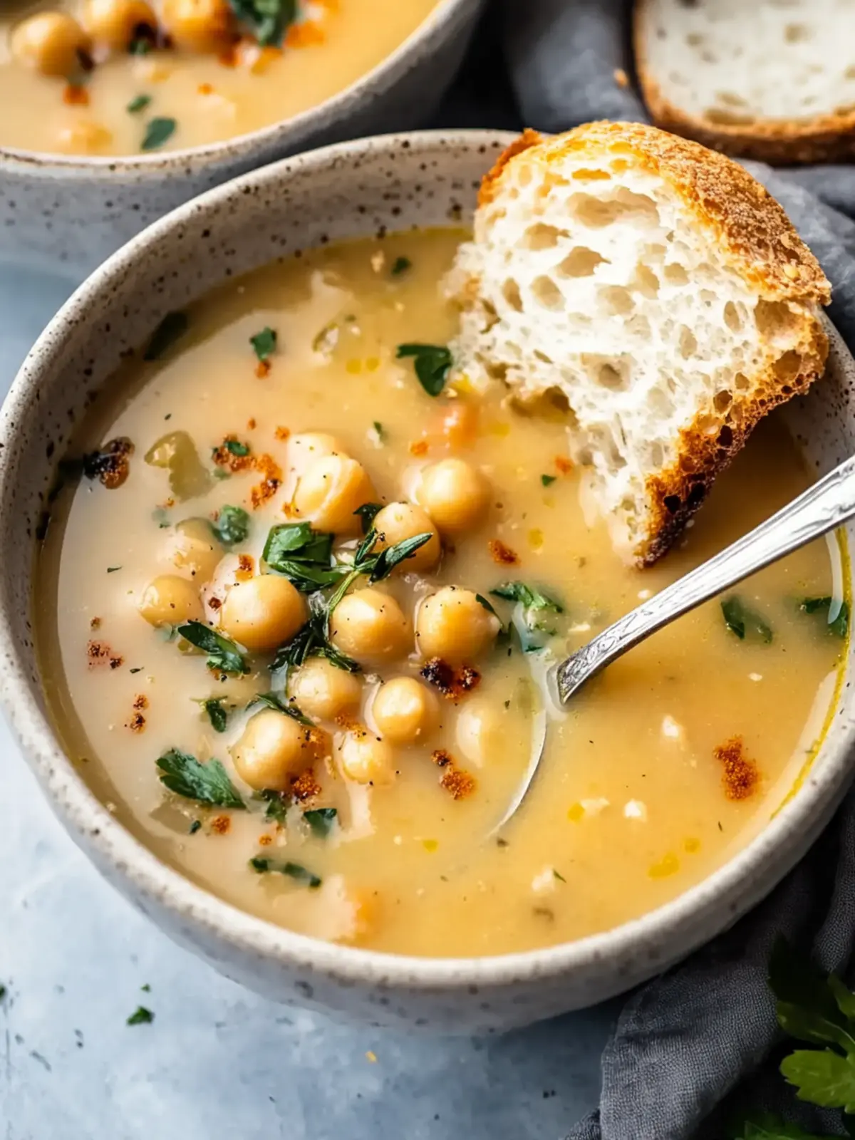 Vegan Garlic Chickpea Soup Recipe for Cozy Comfort Days 4 Vegan Garlic Chickpea Soup Recipe