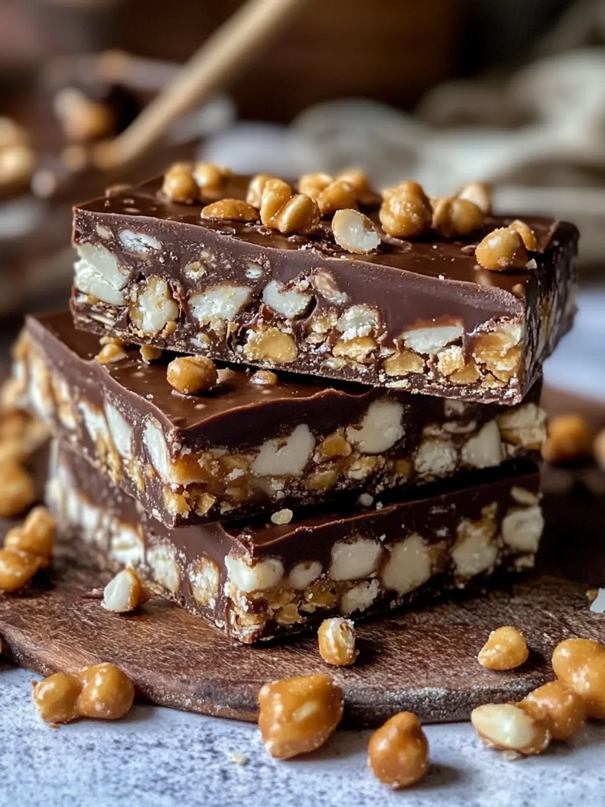 Decadent No Bake Crispy Snickers Bars You Can’t Resist 5 No Bake Crispy Snickers Bars